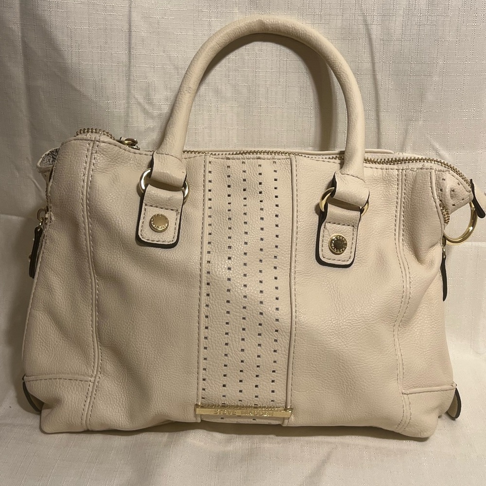 Steve Madden Off White Hand Bag/Purse